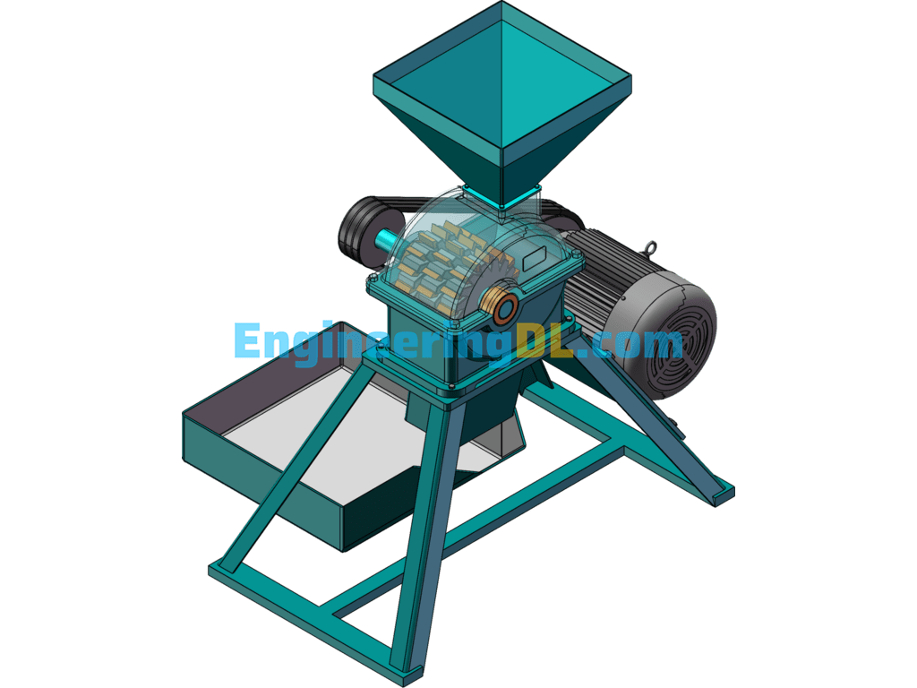 Feed Mixing And Crushing Machine SolidWorks Free Download