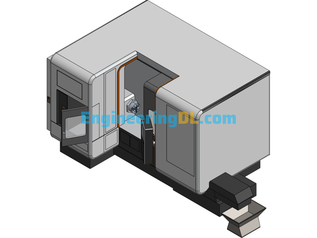Mazak (MAZAK) Machining Center (CNC Machine) SolidWorks, 3D Exported Free Download