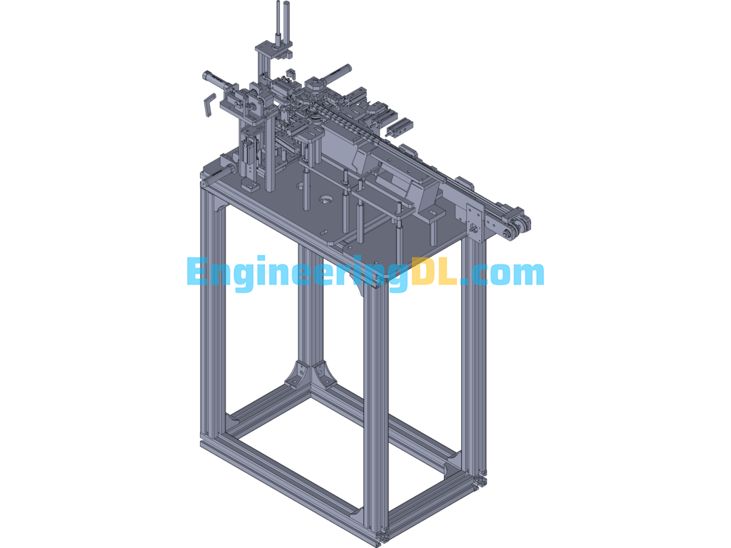 Motor Brush Insertion Machine 3D Exported Free Download