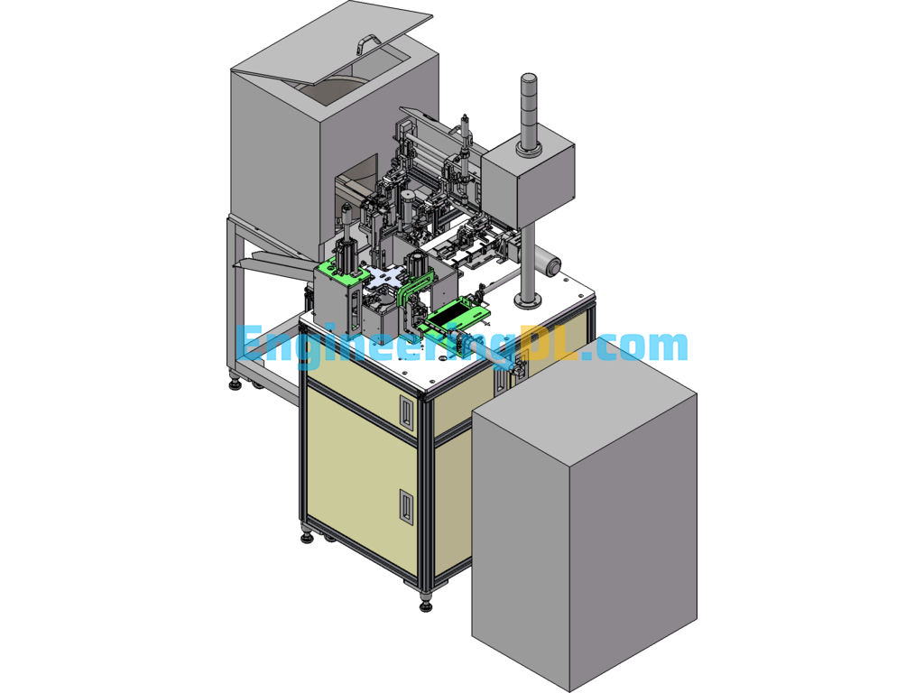 Motor Magnetic Stripe Assembly Machine SolidWorks Free Download