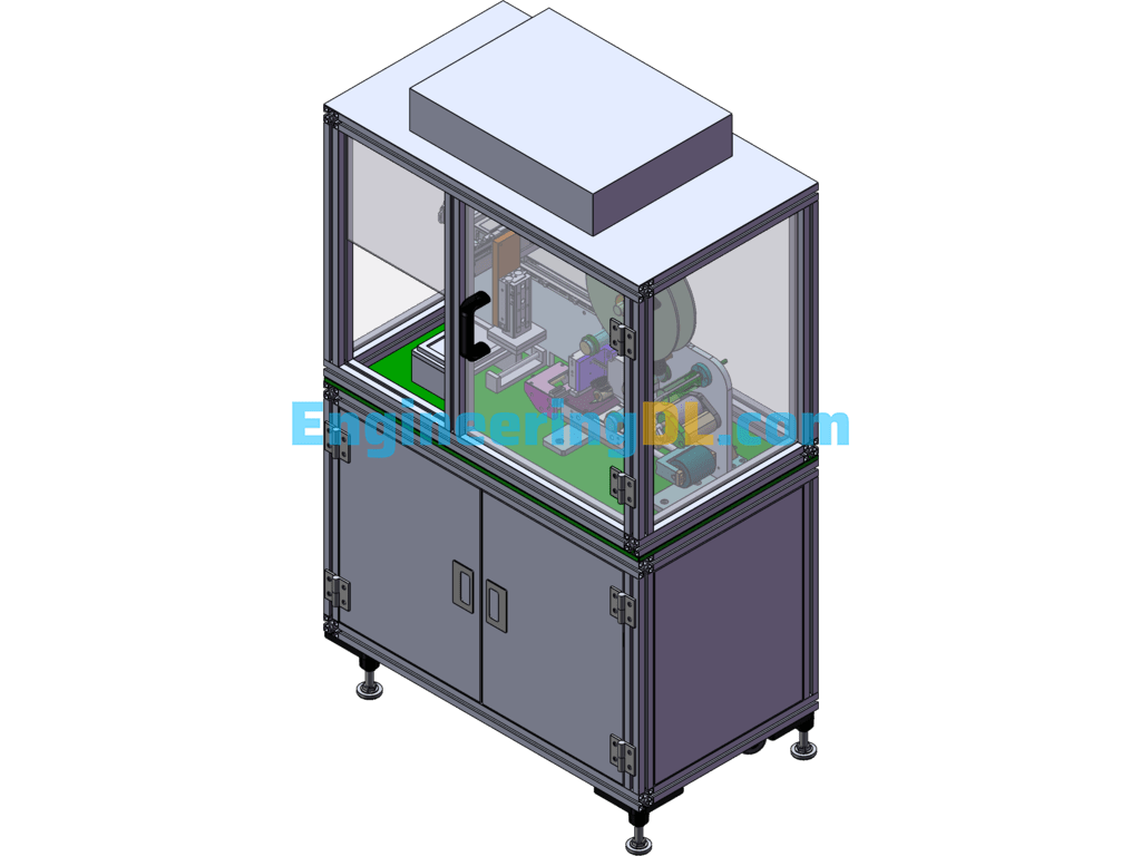 High Precision Labeling Machine SolidWorks Free Download