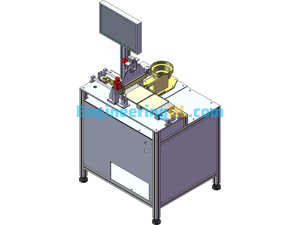 High-Speed LED Component Placement Machine SolidWorks Free Download