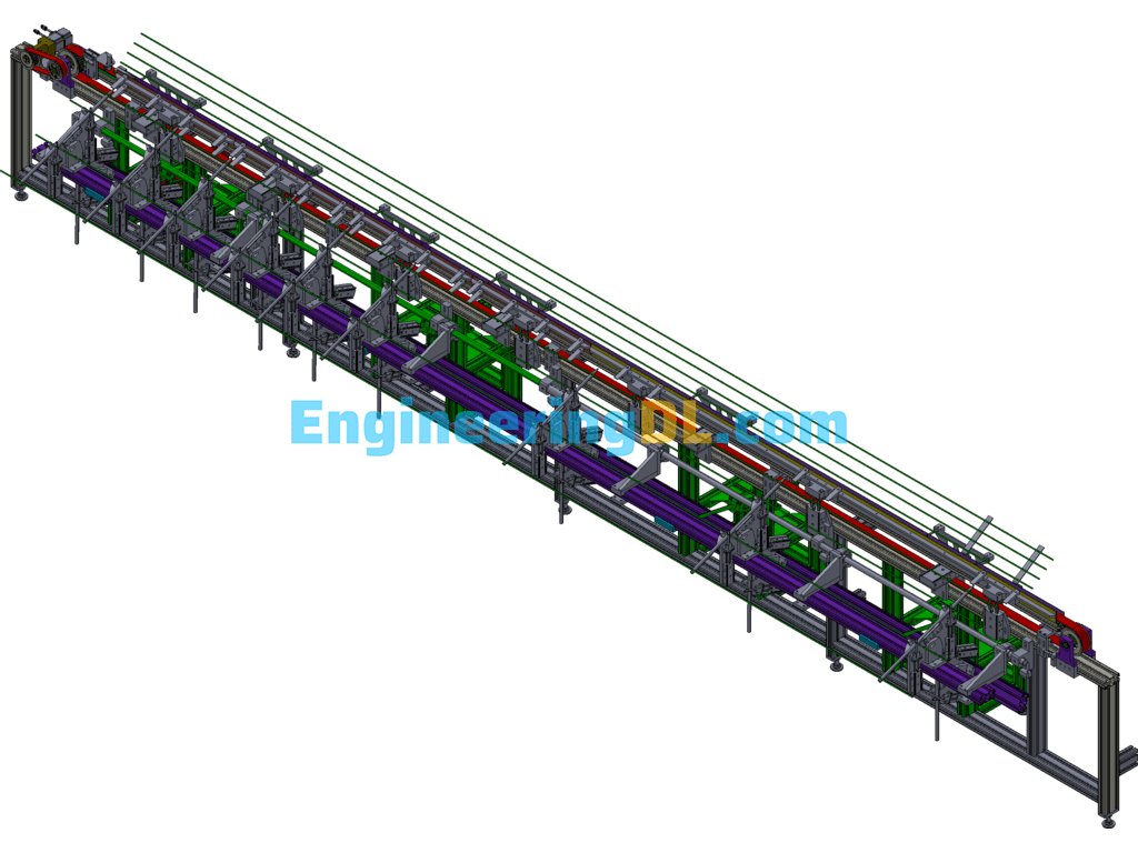 High-Speed Transition Line 3D Exported Free Download
