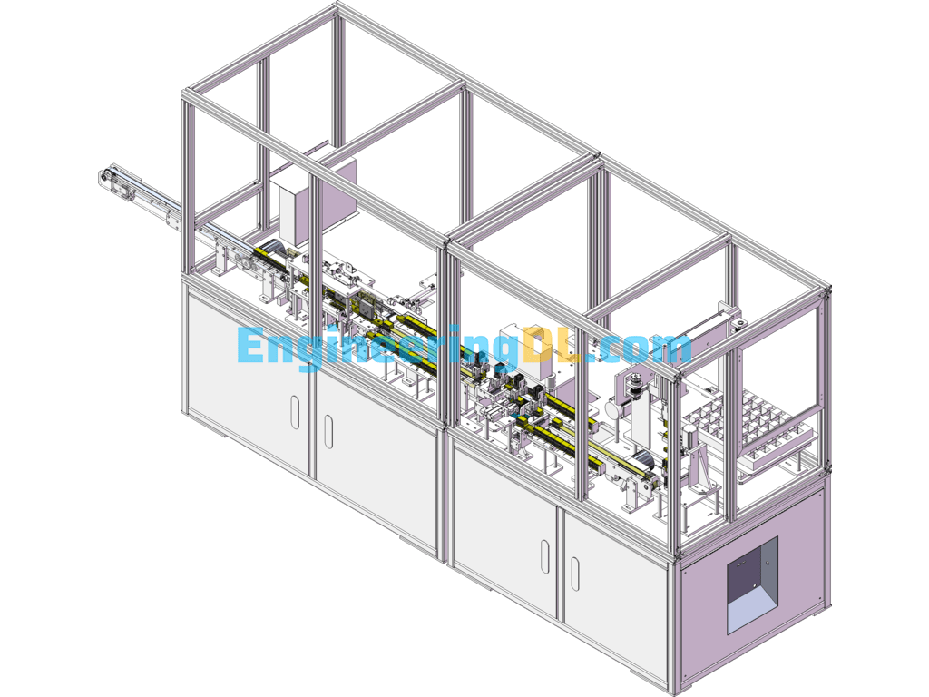 Automatic Testing Machine For High Frequency Transformers With Wire Products SolidWorks, 3D Exported Free Download