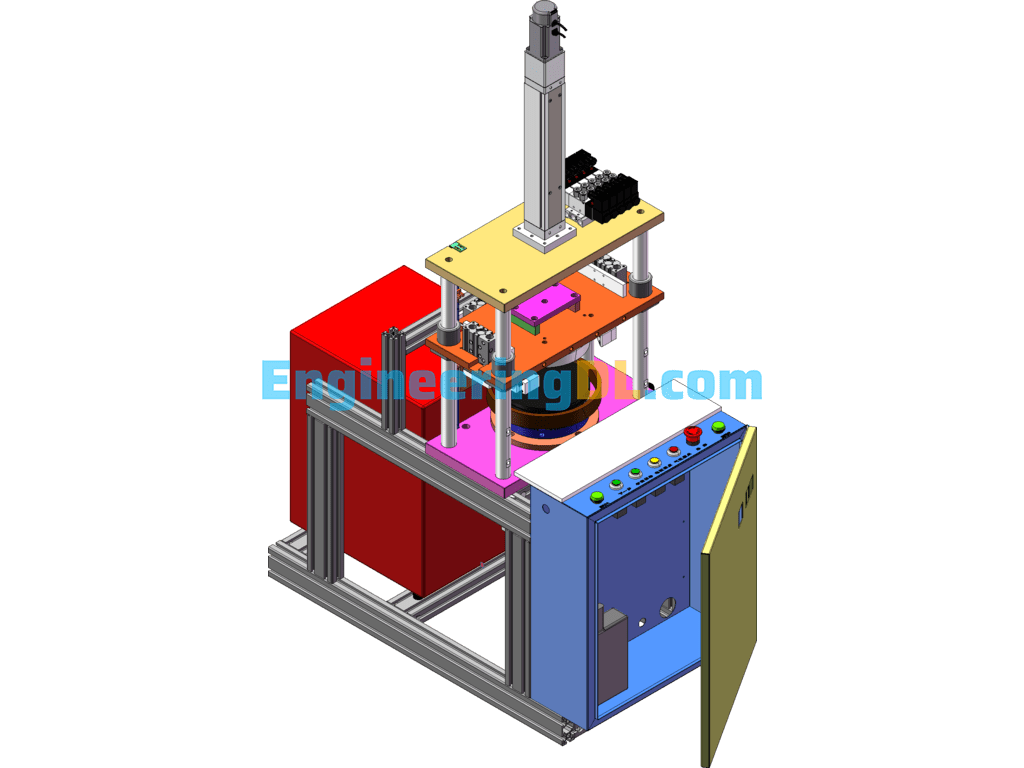 High Frequency Rotary Heating Glass Bending Equipment SolidWorks Free Download
