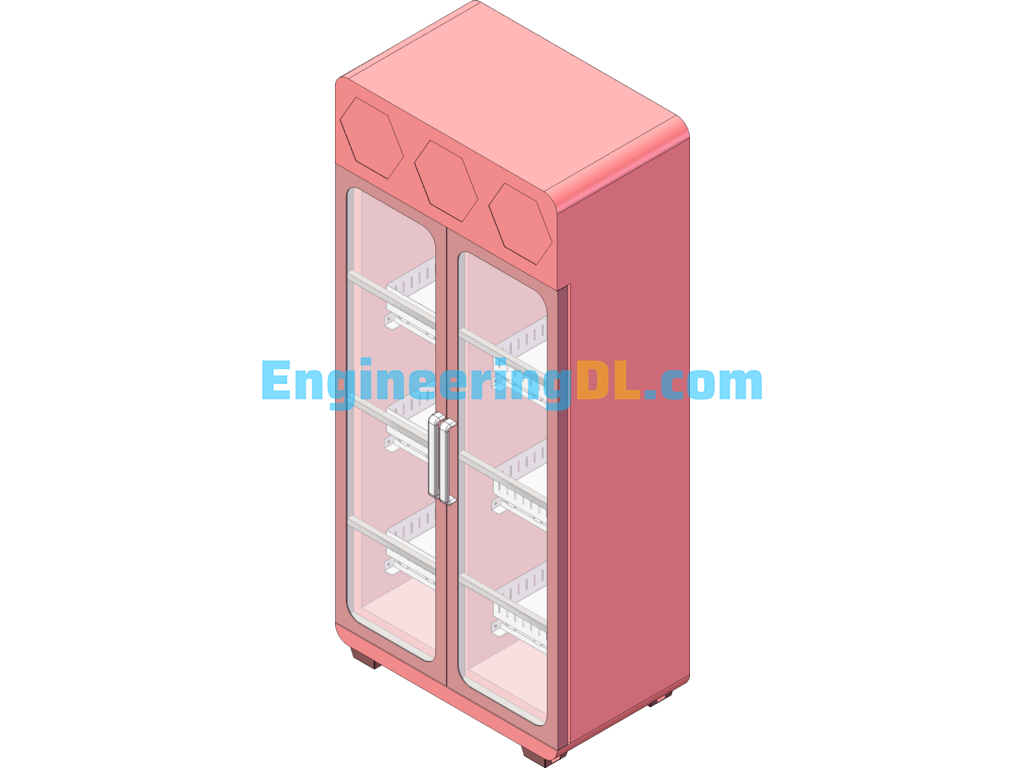 Flower Vending Machine SolidWorks, 3D Exported Free Download