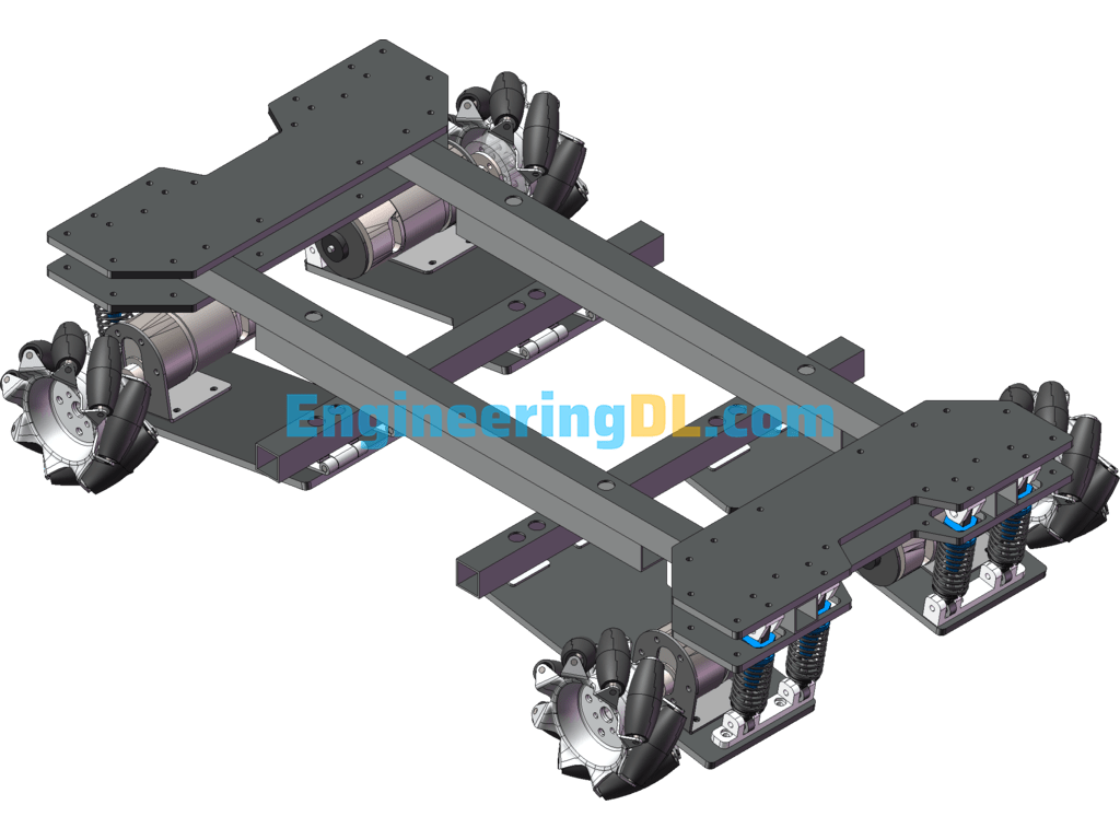 McNamee Wheel Independent Suspension Chassis SolidWorks, AutoCAD, 3D Exported Free Download