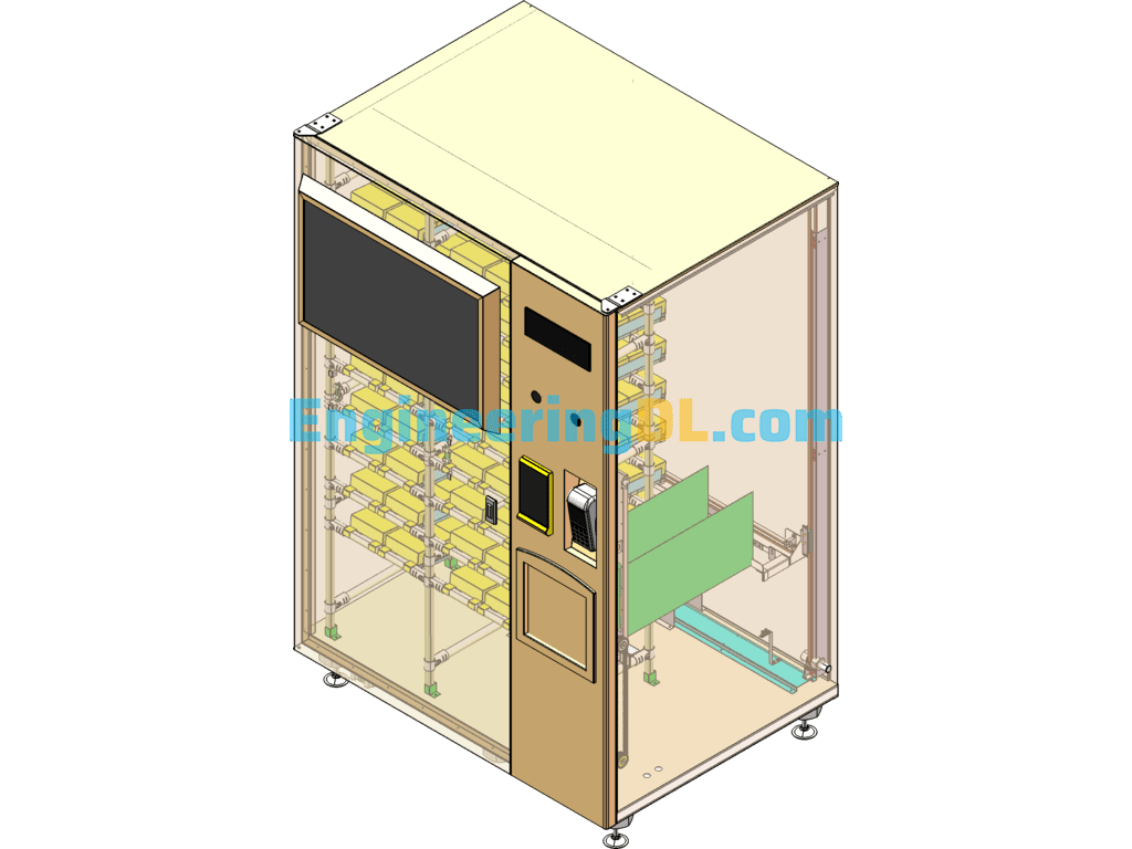 Gold Vending Machine SolidWorks Free Download