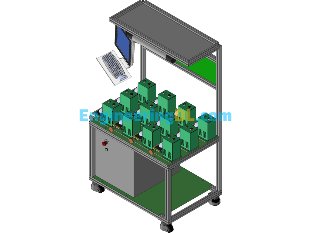 Mouse Wheel Aging Test Machine 3D Exported Free Download