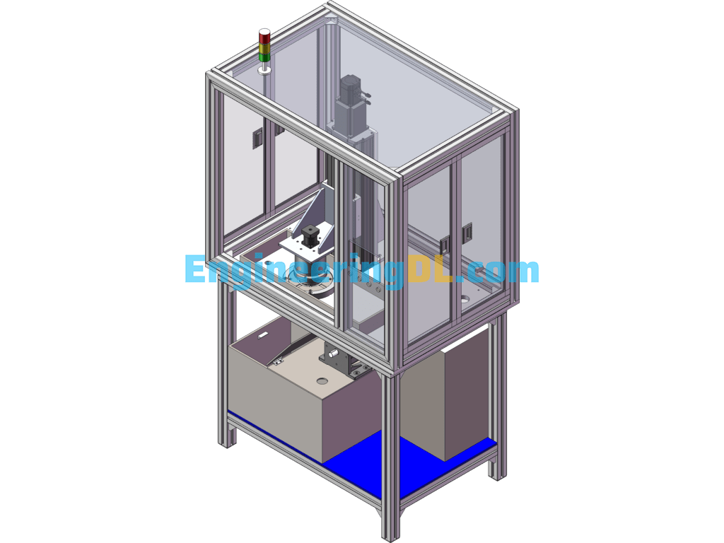 Tooth Ring Grinding Machine SolidWorks, 3D Exported Free Download