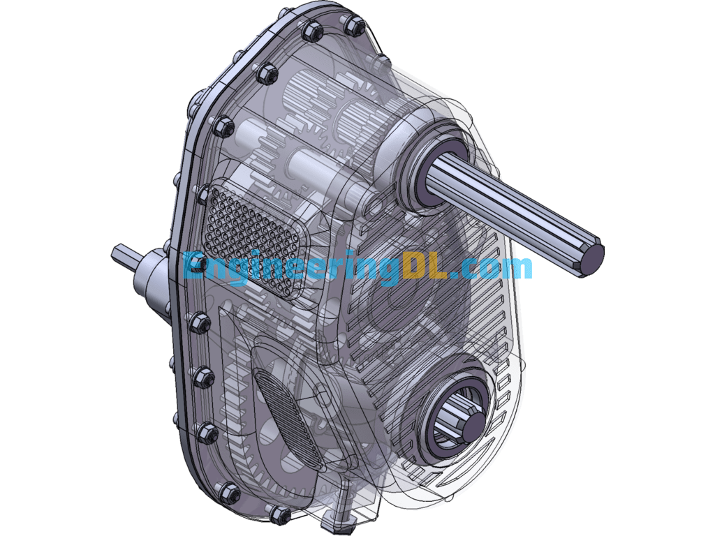Gearbox Model Design (SolidWorks, UGNX), Catia, 3D Exported Free Download