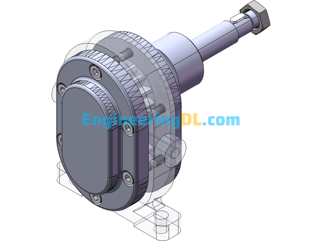 Gear Pump Course Design 3D Model + CAD Drawings + Instructions SolidWorks, AutoCAD Free Download