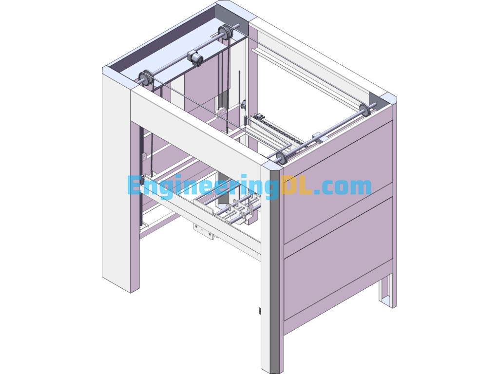 Gantry Palletizers SolidWorks, 3D Exported Free Download