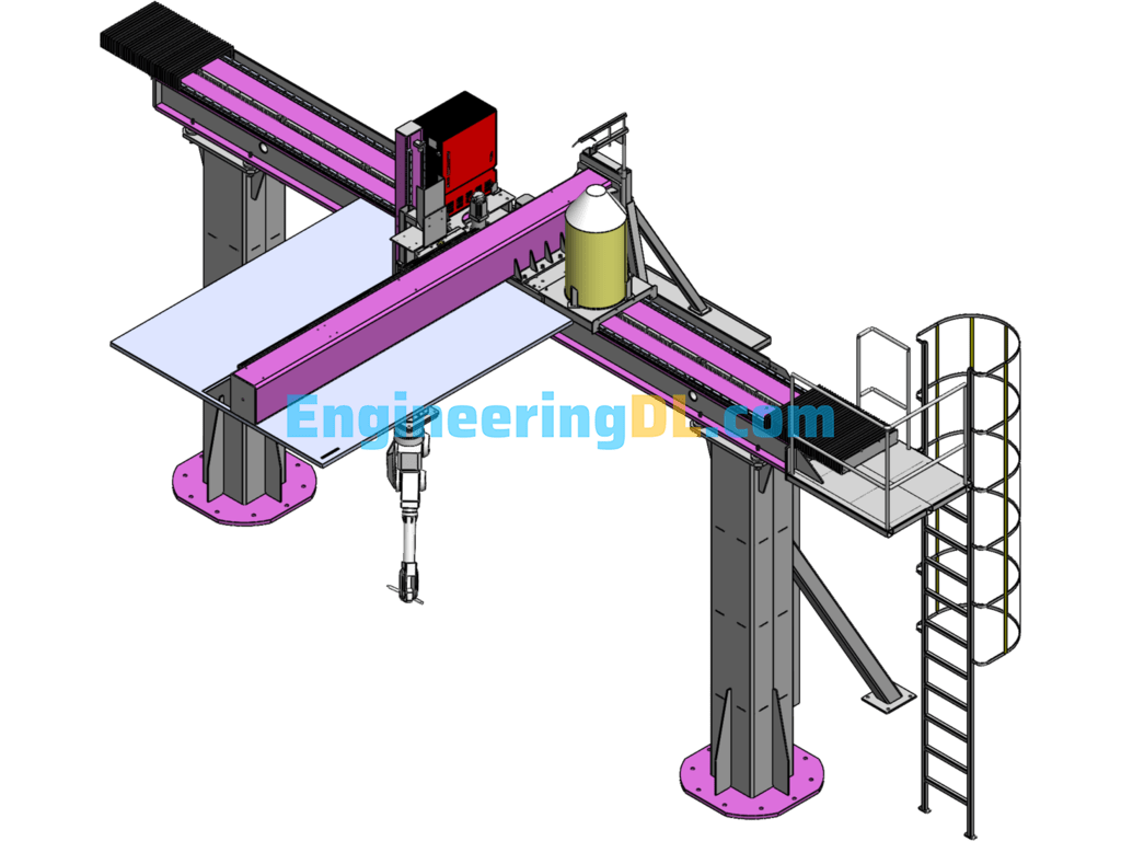 Gantry Welding Robot SolidWorks Free Download