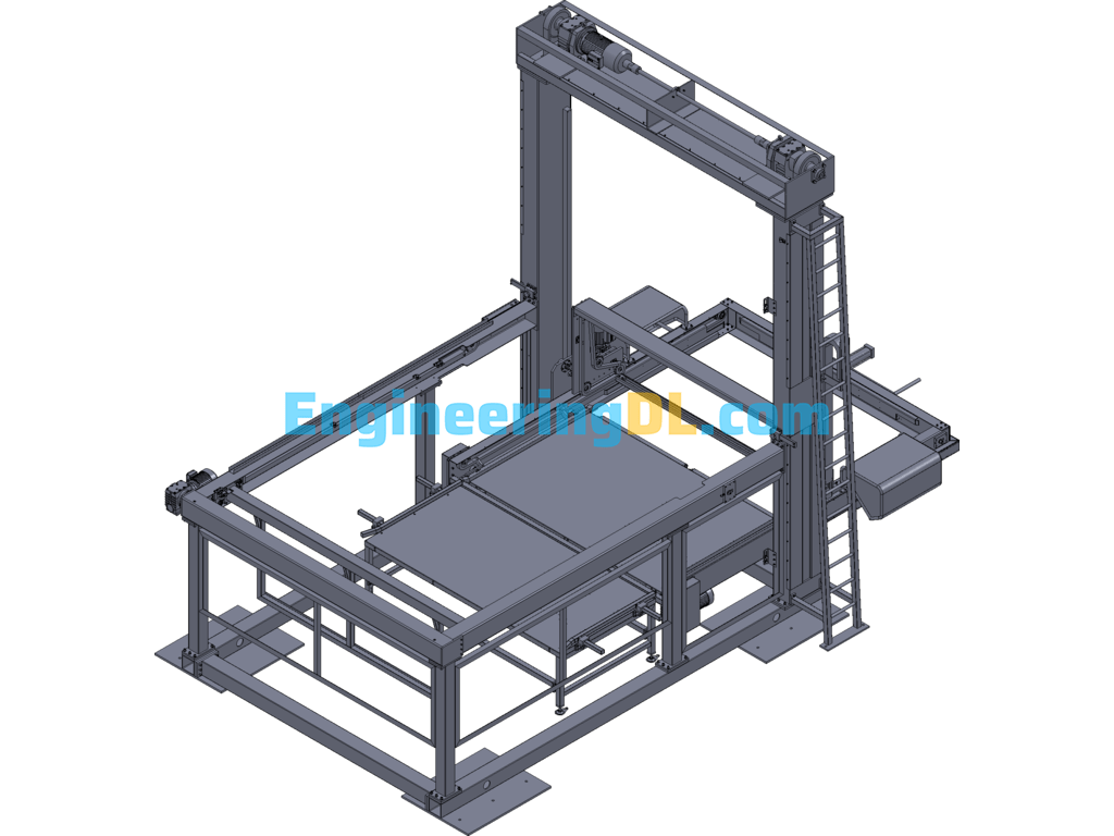 Gantry Palletizers SolidWorks, eDrawings, 3D Exported Free Download