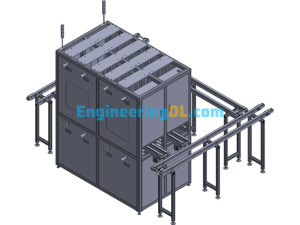Photovoltaic Transmission And Storage Systems 3D Exported Free Download