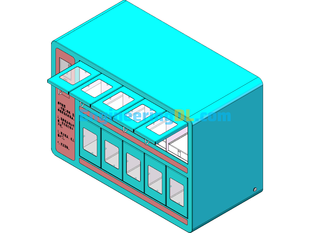 Desktop Mini Vending Machine SolidWorks Free Download