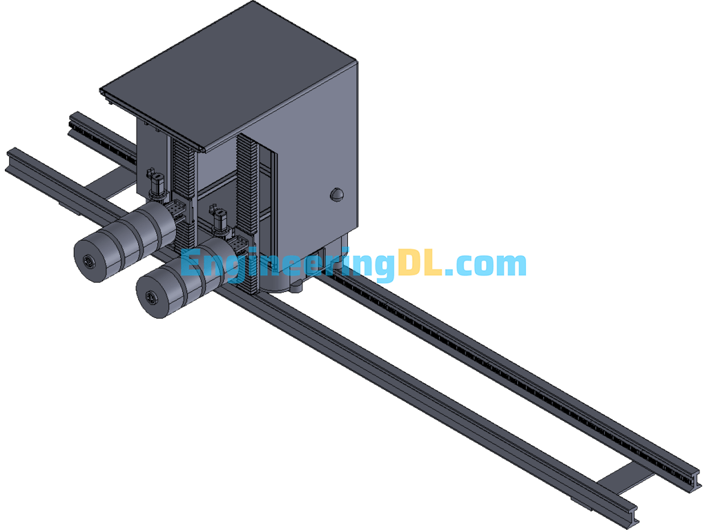 Yarn Cone Transfer Vehicle RGV 3D Exported Free Download