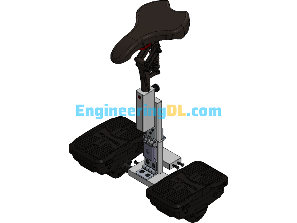 Electric Self-Balancing Mobility Scooter Design 3D Exported Free Download