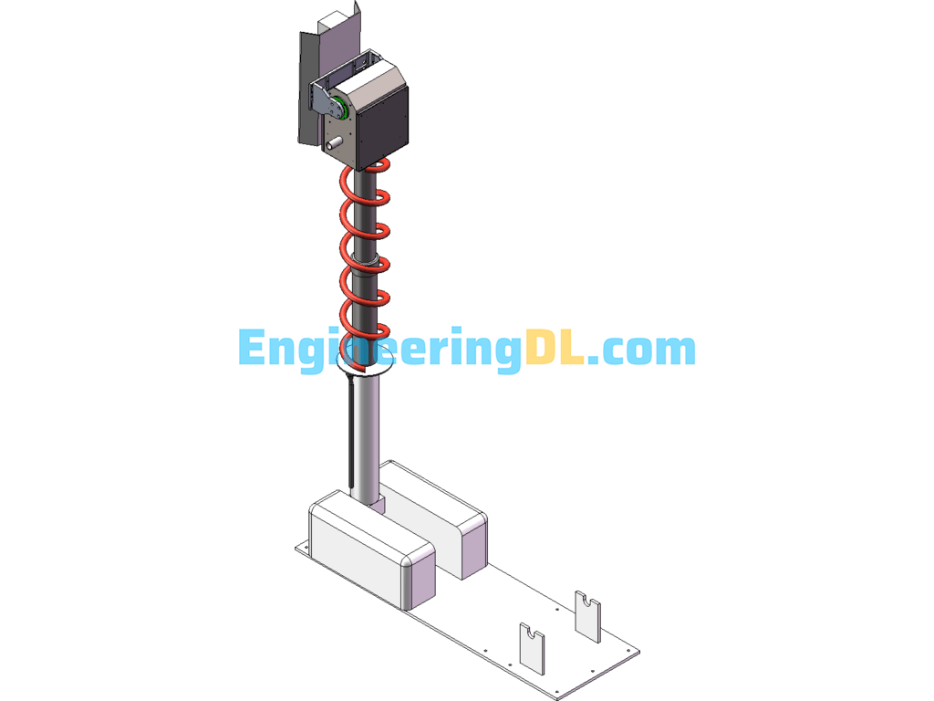 Lock Mouse PCB Board Screw Online Equipment 3D Exported Free Download