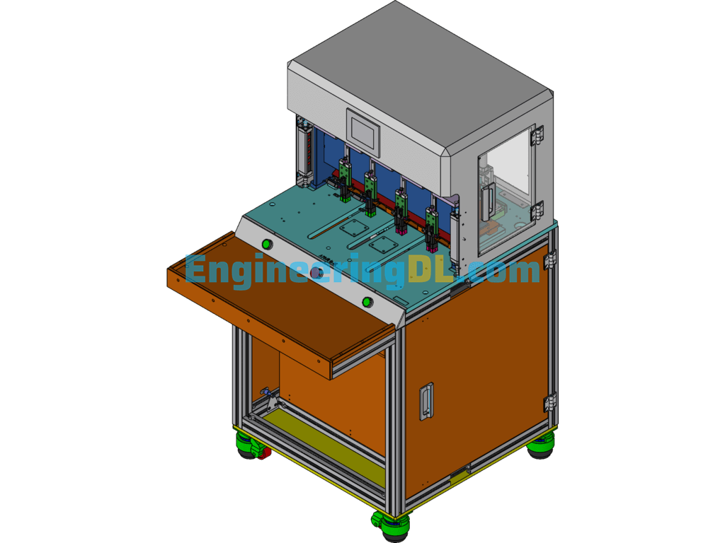Automatic Positioning And Locking Screw Machine SolidWorks Free Download