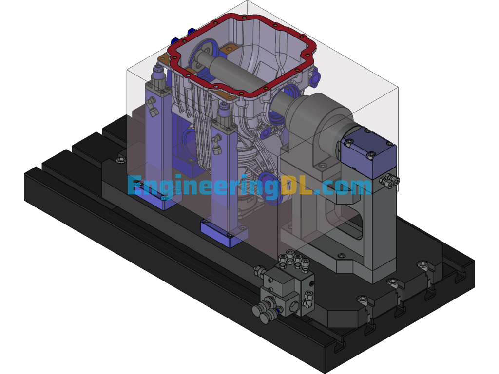 Flame Treatment Conveying Line SolidWorks Free Download