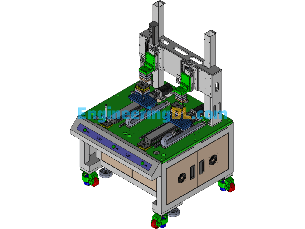 Battery Nickel Sheet Cutting And Leveling Equipment 3D Exported Free Download