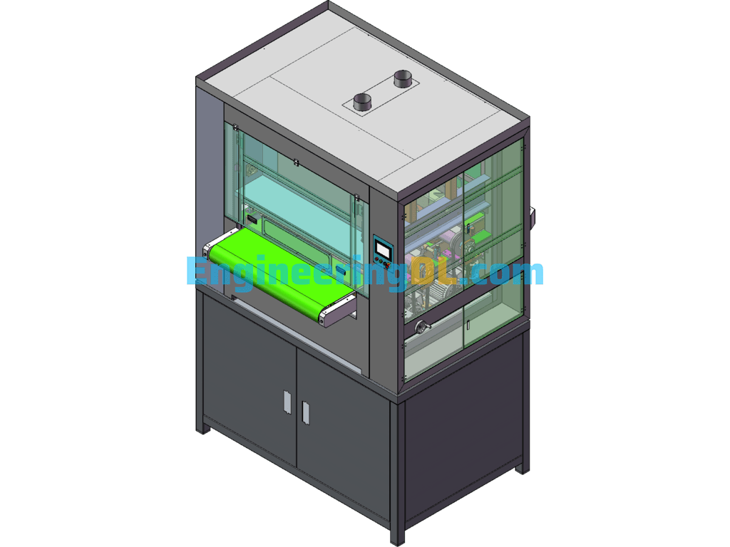 Silo-Fed Machining Workstations 3D Exported Free Download