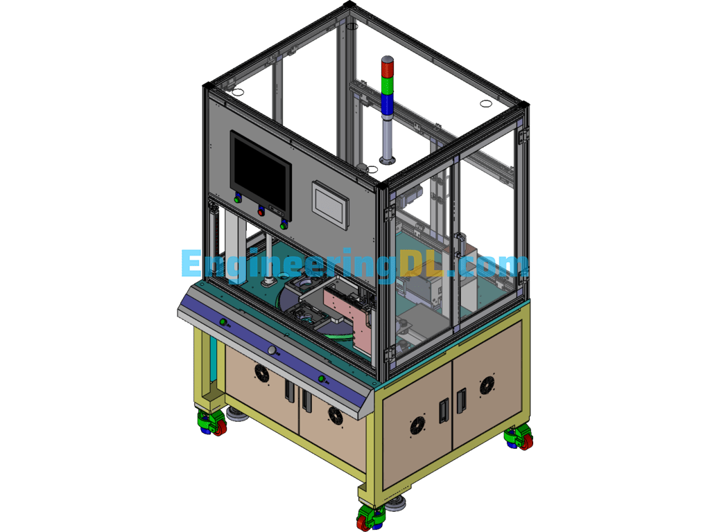 Sunroof Underline Station PA100 Blend Pre-Assembly Station SolidWorks Free Download