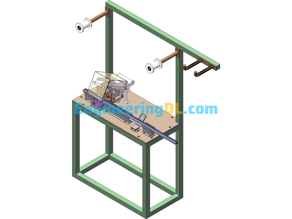 Sunroof Assembly Line PA160 (Mobile Glass Glue Application Station) SolidWorks Free Download