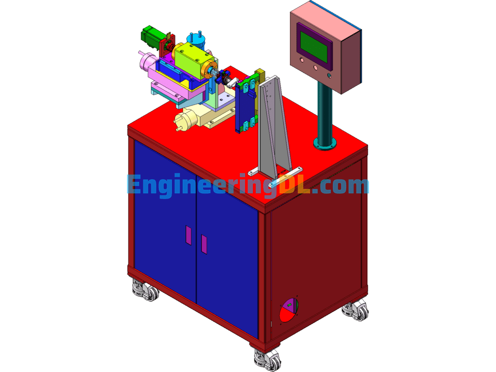 630A Power Supply Cabinet Side Mounted SolidWorks Free Download