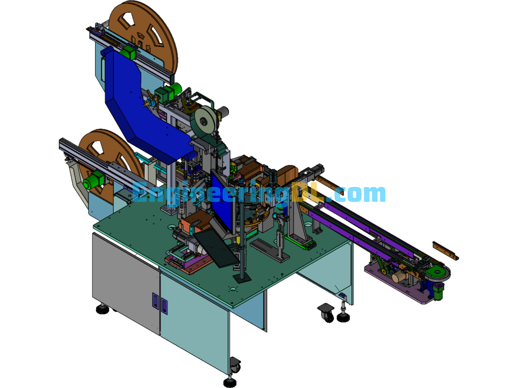 Robotic Automatic Loading And Assembly Equipment 3D Exported Free Download
