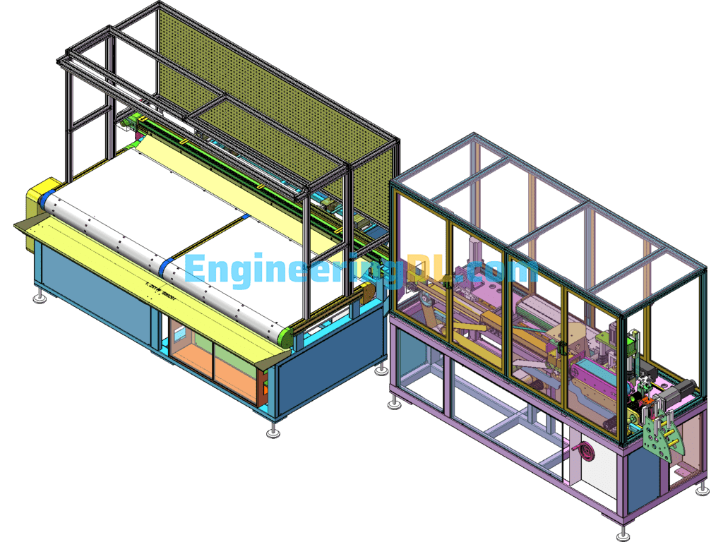 Socket Assembly Line Automatic Assembly Equipment 3D Exported Free Download