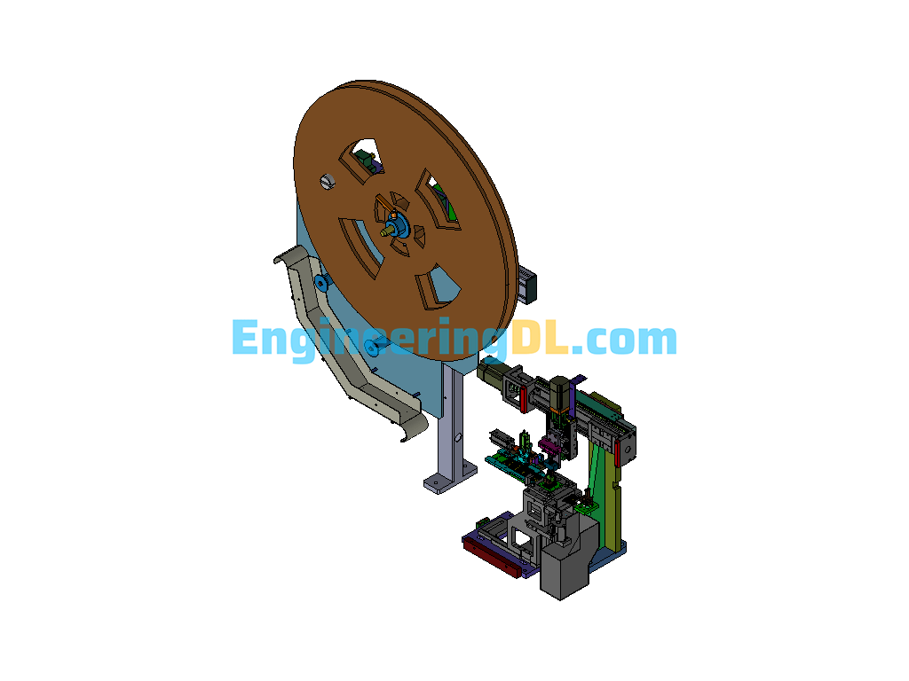Mascara Filling And Capping Machine 3D Exported Free Download