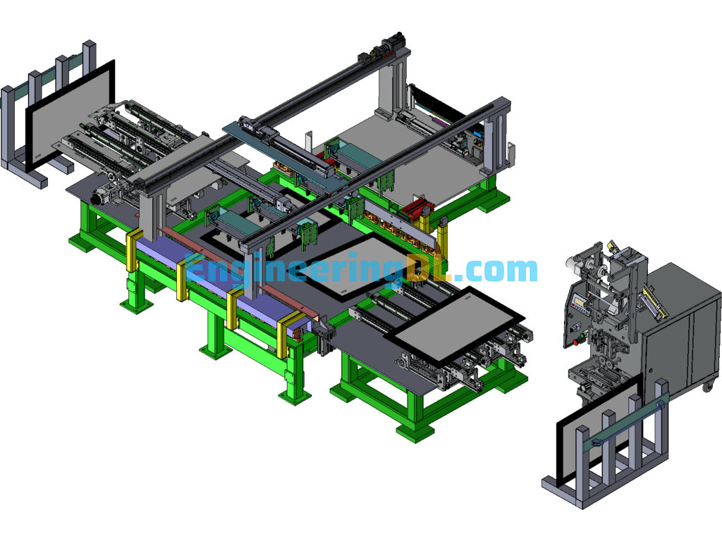 Automatic Double-Station High Pressure Tightness Testing Machine SolidWorks Free Download
