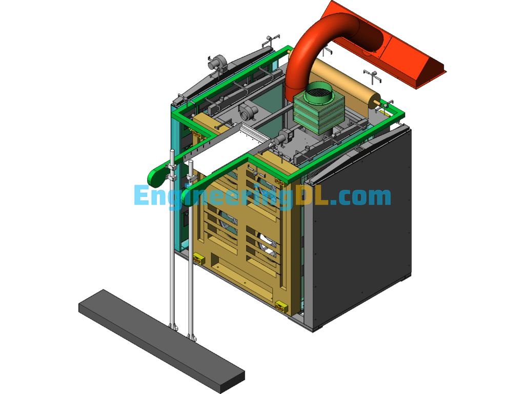 Multi-Station Segment Assembly Line 3D Exported Free Download