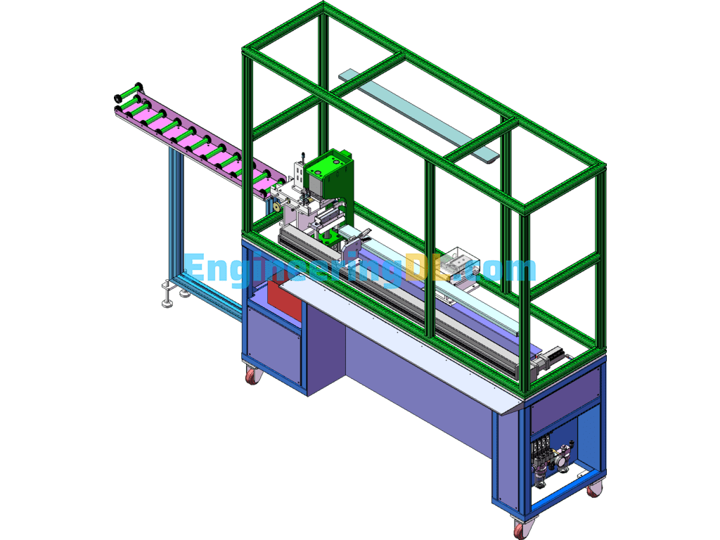 Turntable Type Automatic Screw Locking Machine 3D Exported Free Download