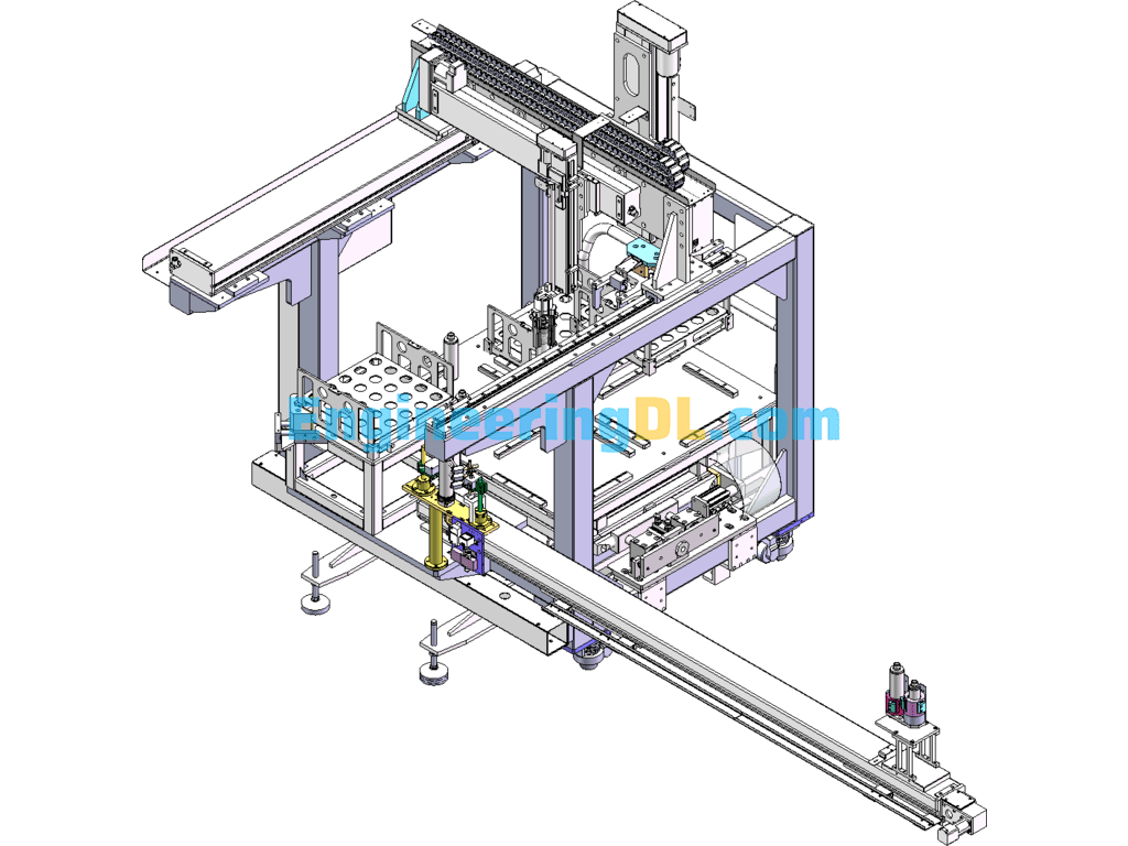 Rotary Reflow Line 3D Exported Free Download