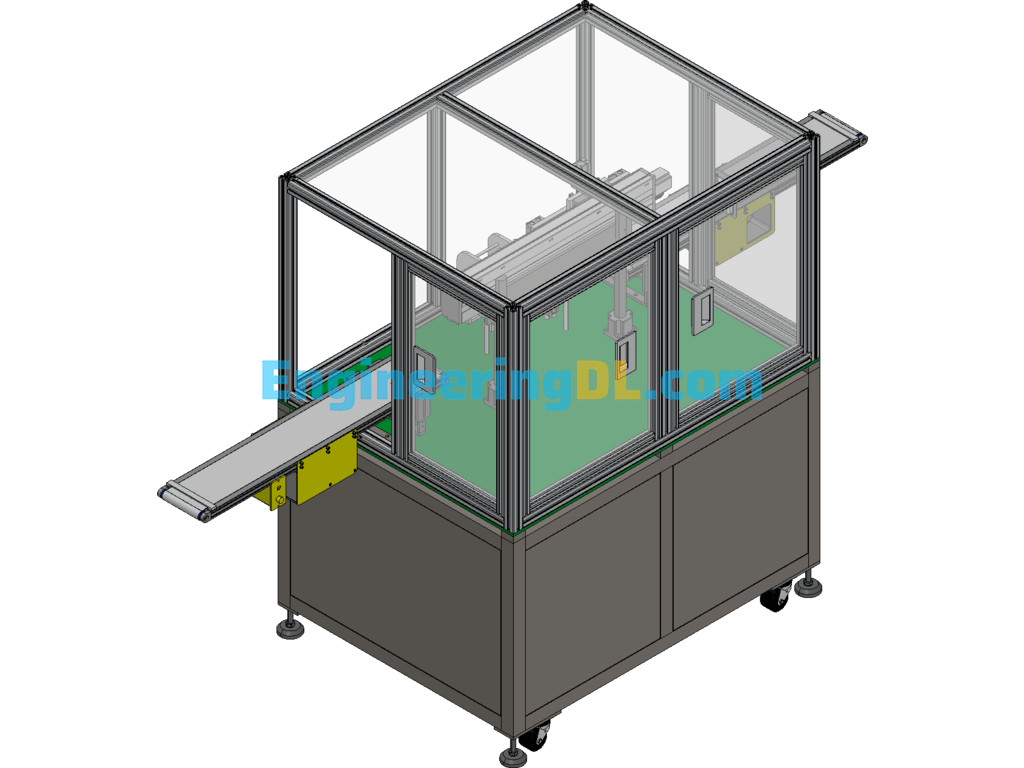 100m Core Material Storage Rack SolidWorks Free Download