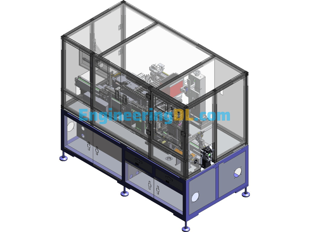 A Kind Of Cell Phone Battery Gluing Machine SolidWorks Free Download