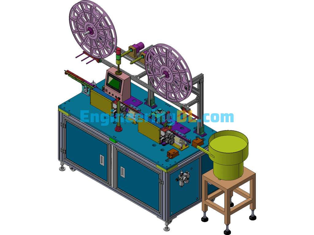 A Kind Of Leveling Equipment Before And After Wrapping SolidWorks Free Download