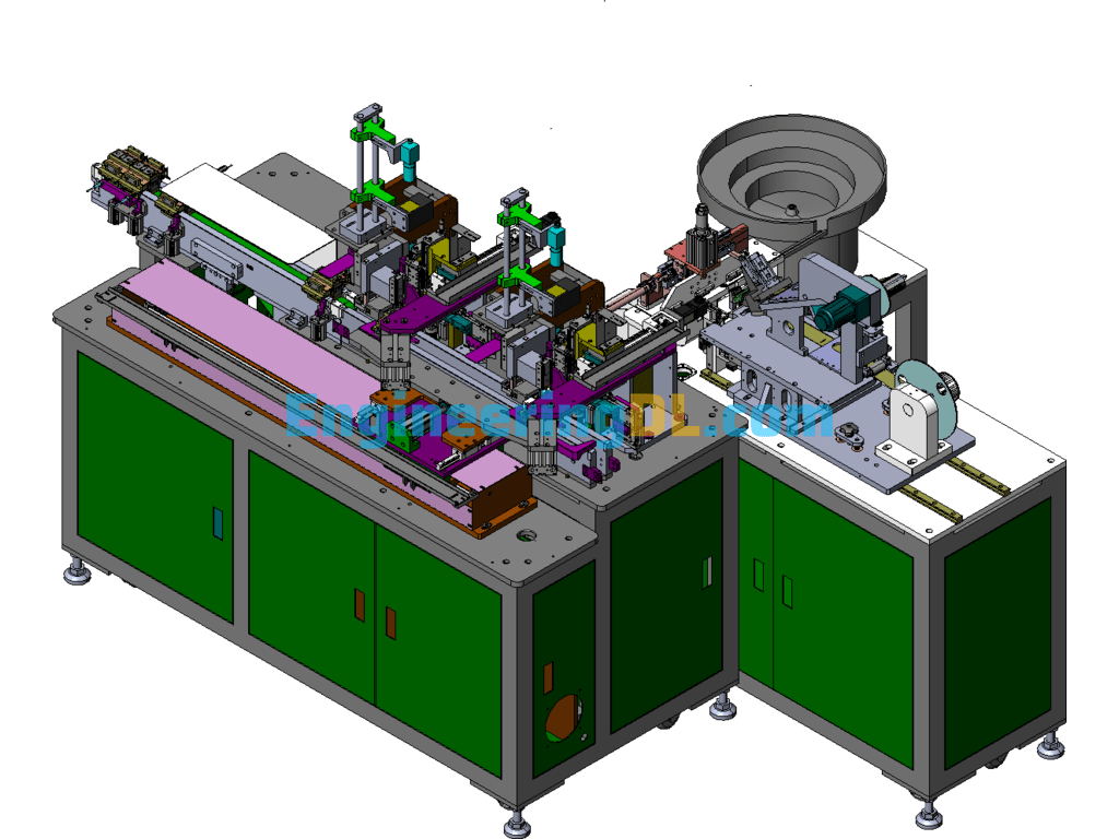 Semi-Automatic Winding Machine + Engineering Drawings + BOM SolidWorks Free Download