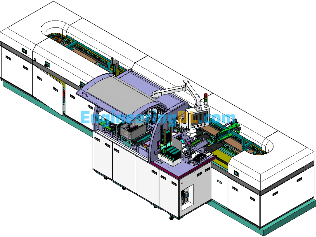 Auto Seal EPDM Hard Skeleton Cutting And Rewinding Line SolidWorks Free Download