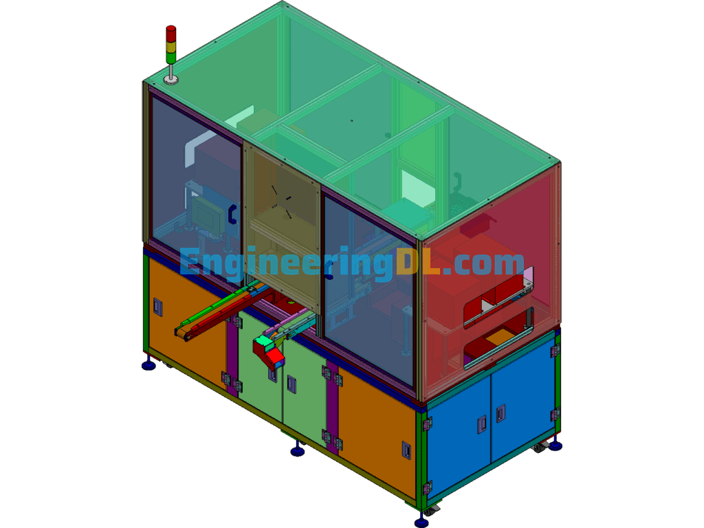 A Kind Of Automatic Loading And Gluing And Tearing Machine SolidWorks Free Download