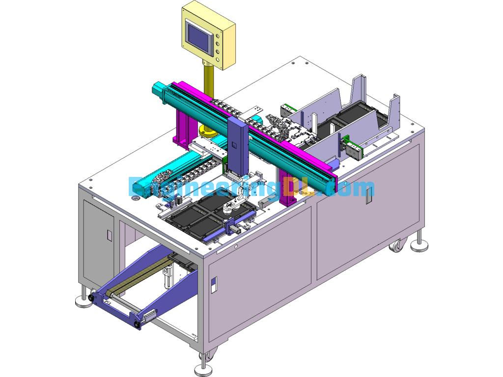 A Kind Of Glue Filling And Packaging Equipment SolidWorks Free Download