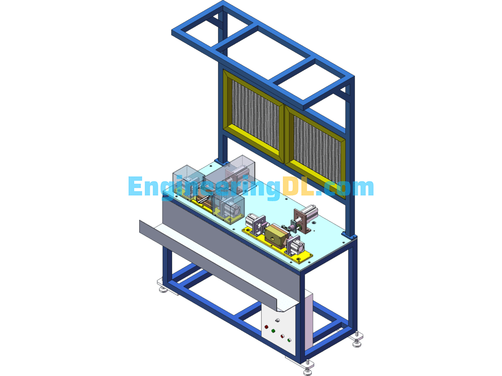 Mass Production Automatic Mixing Equipment + Engineering Drawings + BOM SolidWorks Free Download