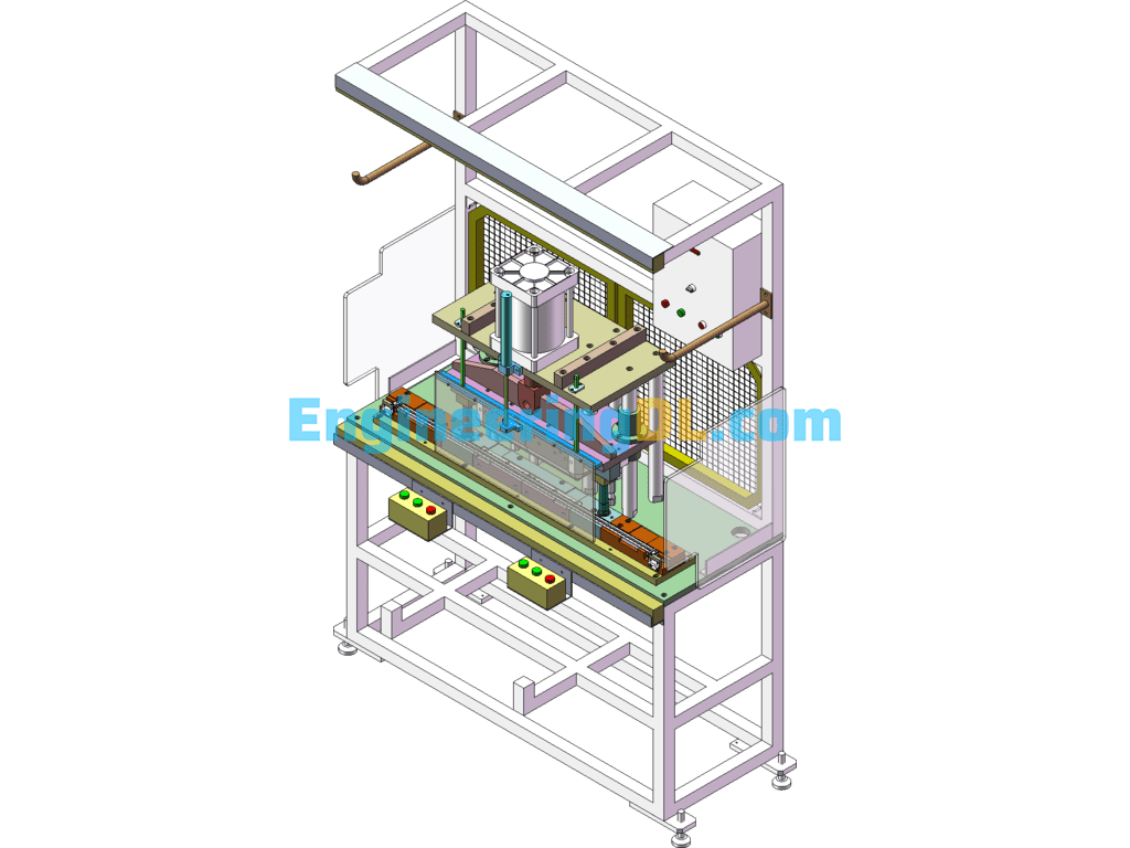 Automatic Labeling Equipment + Engineering Drawings + Bom SolidWorks Free Download