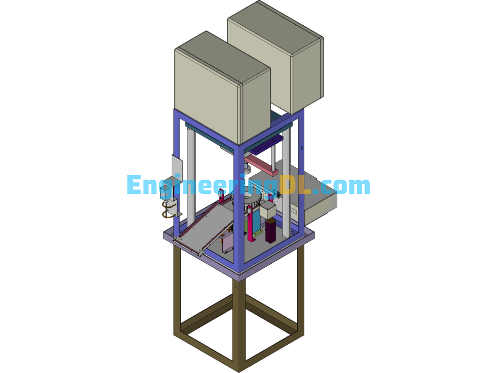 Automatic Button Loading Machine SolidWorks Free Download
