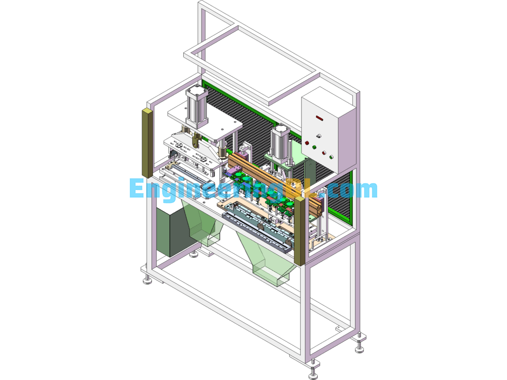 Semi-Automatic High Precision Flat Labeling Machine SolidWorks Free Download
