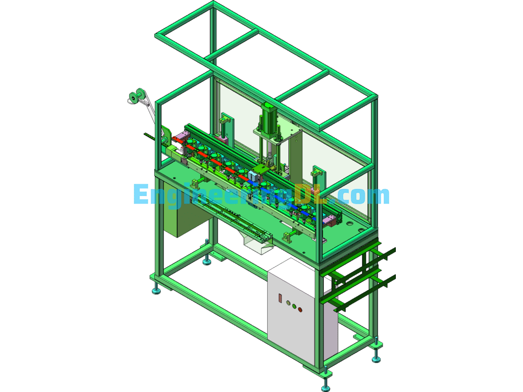 Angle Punching And Cutting Machine SolidWorks Free Download